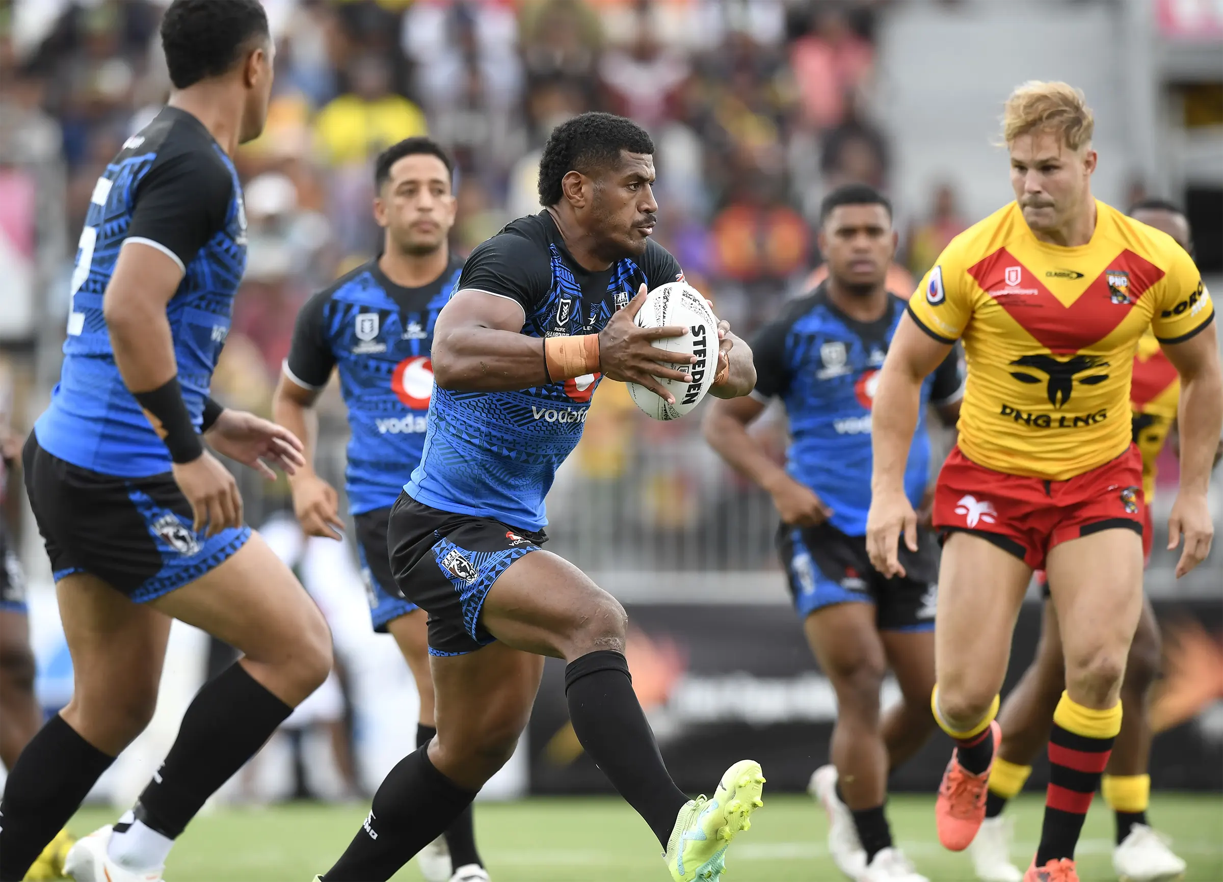 Fiji Bati Rugby Players in Action