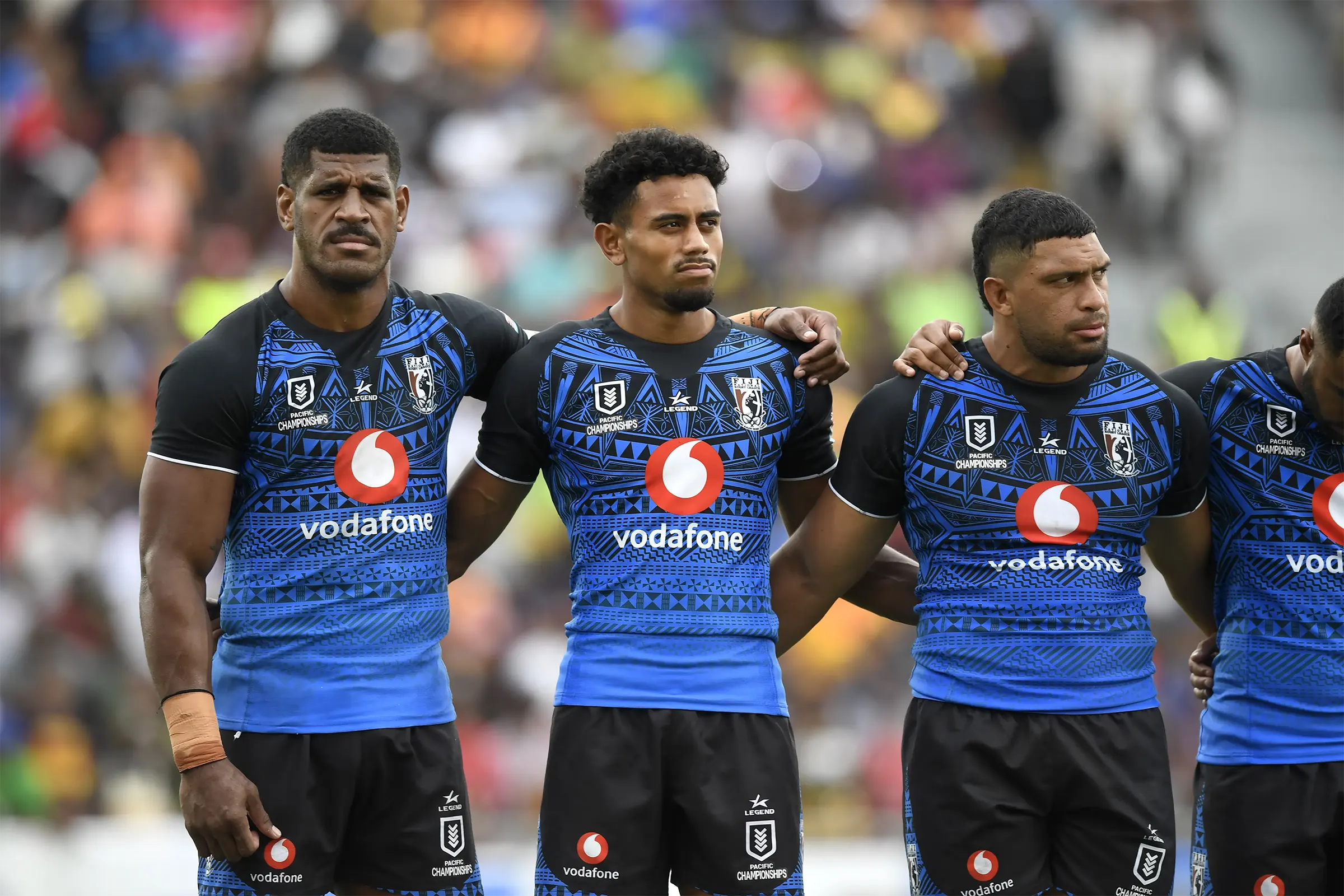 Fiji Bati Players on the Rugby Field