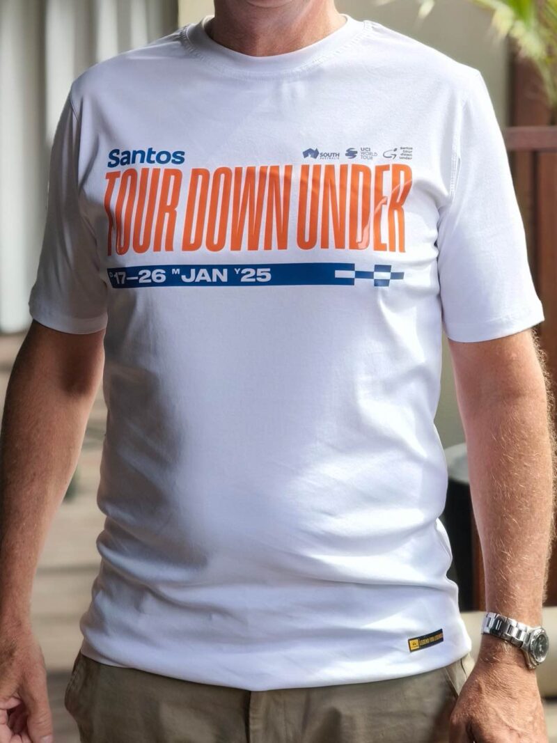 2025 Santos Tour Down Under Race Stages T-Shirt - 25 years collection - Image 5