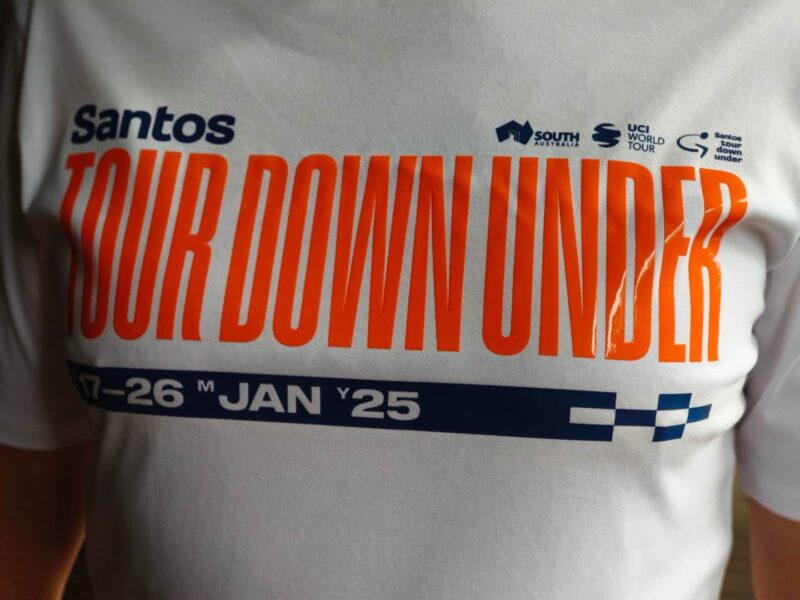 2025 Santos Tour Down Under Race Stages T-Shirt - 25 years collection - Image 4