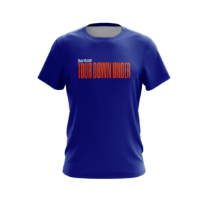 2025 Santos Tour Down Under race Stages T-shirt - Navy - 25 years collection