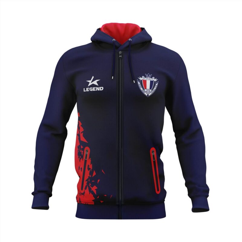 Elizabeth Rugby Union FC - Zipped Jacket with Hood