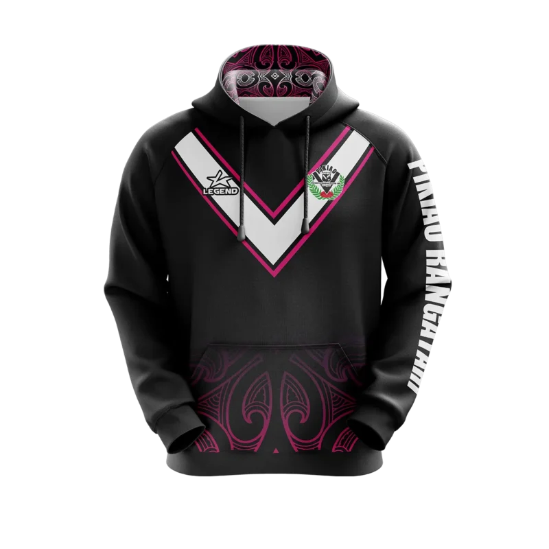 Pikiao Warriors RLC - USA7-035 - Pullover Hoodie - Pink