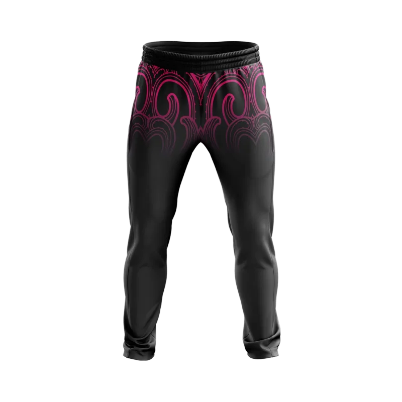 Pikiao Warriors RLC - MSIA 6X2 - Full Zipped Track Pants - Pink - Image 2