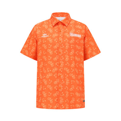 2026 Santos Tour Down Under Cycling Allover Print Woven Shirt