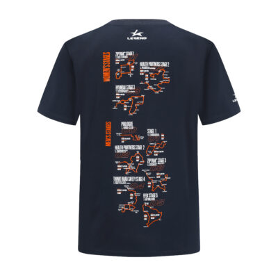 2026 Santos Tour Down Under Race Stages T-Shirt (Navy)