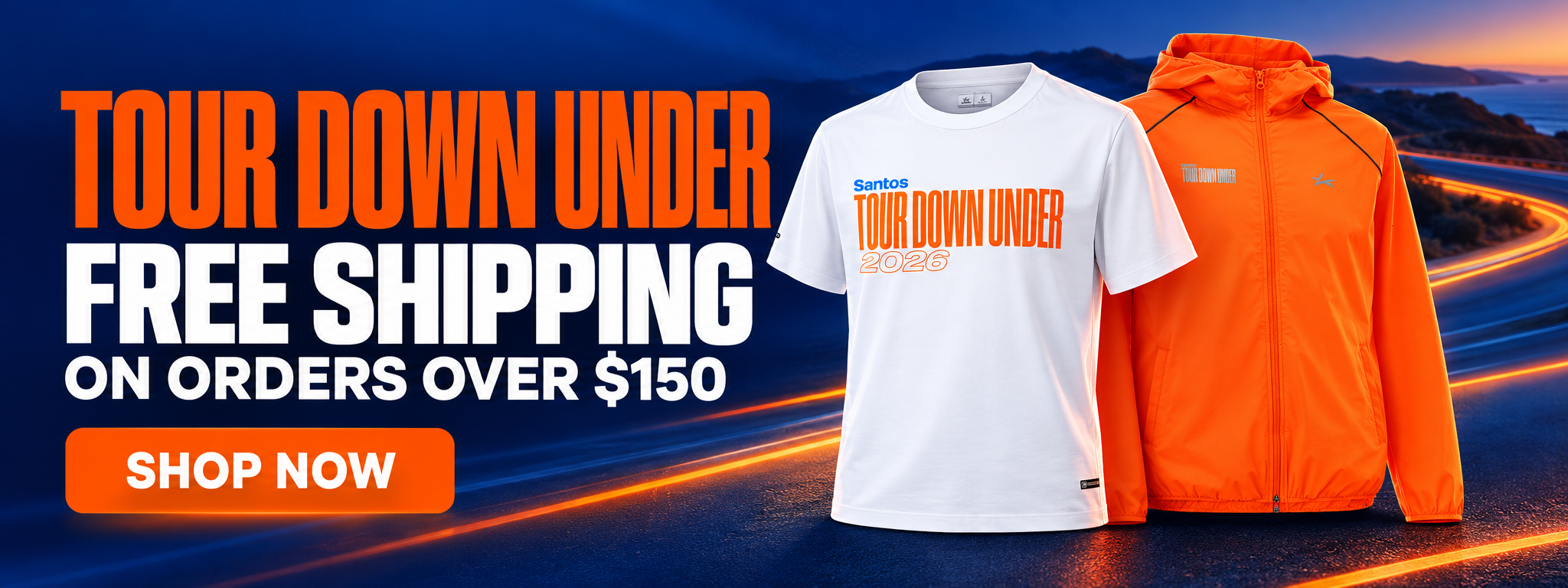 Tour Down Under. Free shipping on orders over $150. Shop now.